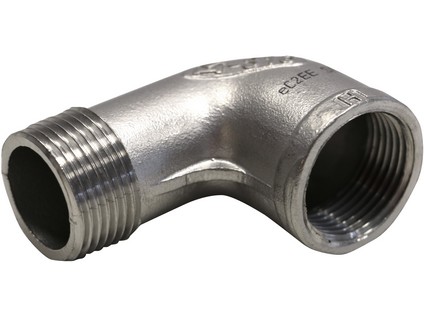 Koleno vnitřní závit / vnější závit bez lemu NEREZ 1/8